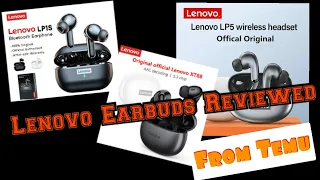 The BEST Lenovo Earbuds on Temu!  Lenovo LP5 bs LP1S vs XT88 Review.