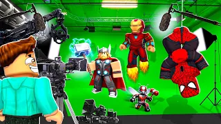I HIRED AVENGERS FOR MY MOVIE IN ROBLOX ACTOR TYCOON