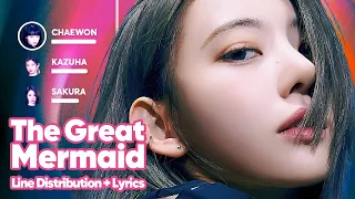 LE SSERAFIM - The Great Mermaid (Line Distribution + Lyrics Karaoke) PATREON REQUESTED