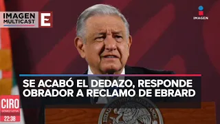 López Obrador responde a Ebrard tras haber acusado preferencias hacia Sheinbaum