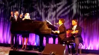 Ethan W plays Piano Man at the Autism Speaks to Wall Street event