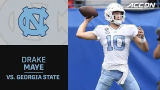 North Carolina QB Drake Maye Highlights vs. Georgia State