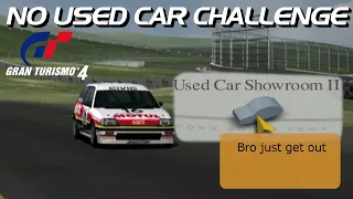 Can You Beat Gran Turismo 4 Without Used Cars?