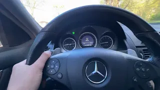 2009 Mercedes C63 AMG 88k test drive