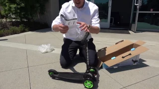 How to Setup & Ride-On 3-Wheel Scooter for Kids - Live Presentation by Tv Host Bill Confidence