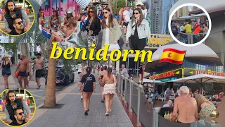 benidorm 🇪🇸 spain costablanca walking tour 4k in May 2023/ benidorm today/ people enjoy in disco