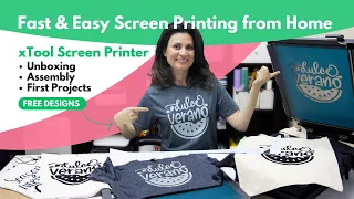 Screen Printing from Home with xTool Screen Printer and Laser {Fast and Easy}