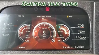 IGNITION IDLE TIMER- What is it?  How does it work?