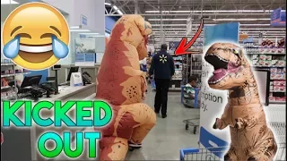 T-REX VS WALMART! *CHASED BY SECURITY*