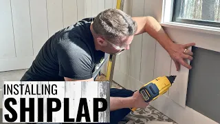 Transform Your Bathroom with Vertical Shiplap - Easy Installation