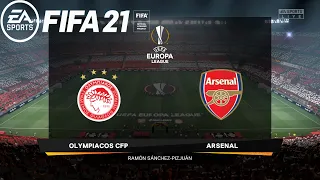 FIFA 21 | Olympiacos Vs Arsenal | Round of 16 | Europa League 2020/21 | 11 March 2021