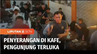 Pengunjung Kafe Diserang dengan Anak Panah, di Depan Belasan Polisi yang Lagi Ngopi | Liputan 6