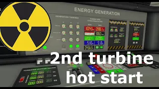 How to hot start 2nd turbine and balance power | Nucleares