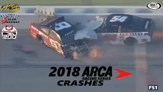 2018 ARCA Racing Series Crashes (Fairgrounds-Talladega)