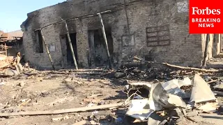 New Video Shows Destruction Of Kyiv Warehouse After Being Hit By Russian Missiles