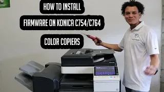 #Konica #Konicacopiers How to install firmware on Konica Bizhub C754/C654
