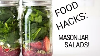 Food Hacks: Mason Jar Salads! | Alison from Millennial Moms