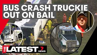 Truck driver in horror school bus crash granted bail | 7NEWS