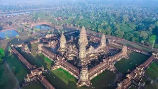 Angkor Wat Cambodia from the sky | 2018
