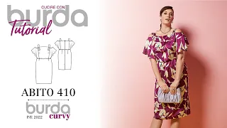 Cucire con Burda: Abito 410 - Burda Curvy PE 1/2022