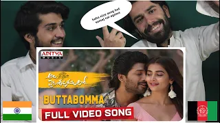 AlaVaikunthapurramuloo - ButtaBomma | Allu Arjun | Thaman S | Armaan Malik| AFGHAN REACTION