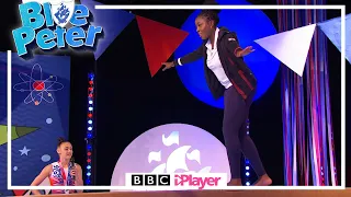 Mwaksy tries Gymnastics on an Olympic Beam | Blue Peter