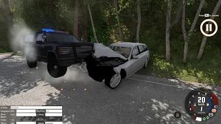 Сел за руль без прав и сразу начались проблемы в beamng drive!! [рп погони]