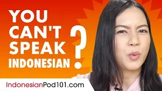 If You Understand Indonesian But Can't Speak it...This video is for You!