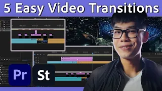 5 EASY Premiere Pro Transitions You'll Love | Premiere Pro Tutorial | Adobe Video