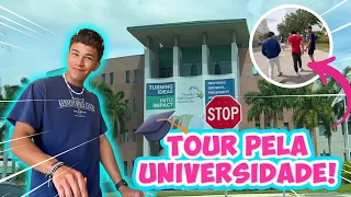 TOUR COMPLETO POR UMA  UNIVERSIDADE NA FLORIDA, EUA | O NICK FOI APROVADO PARA ESSA UNIVERSIDADE