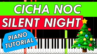 🎄SILENT NIGHT - Piano Tutorial - SUPER EASY!!!