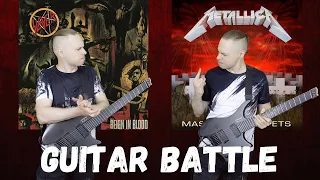 Metallica VS Slayer (Master Of Puppets VS Reign In Blood) | Guitar Riffs Battle