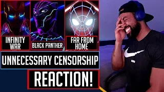 TRY NOT TO LAUGH - Unnecessary Censorship Spider-man, Black Panther and Avengers Infinity War!