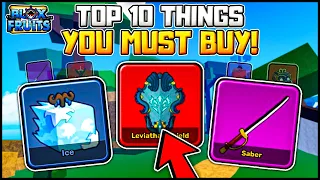 Top 10 Things You MUST Buy In Blox Fruits! | Update 20