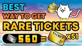 BEST WAY to get RARE TICKETS free to play - Battle Cats