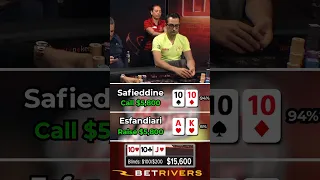 Royal Flush Draw vs. Flopped 4 of a Kind! Antonio Esfandiari vs. Amateur Poker Player