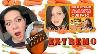 Hice el detox 🥕5x5🥕EXTREMO JUGO de ZANAHORIA del Dr.Johnson y esto fue lo que paso 😱 ​⁠