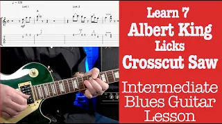 Albert King Crosscut Saw Intro Solo Guitar Lesson