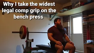 Why I take a wide grip on the Bench Press