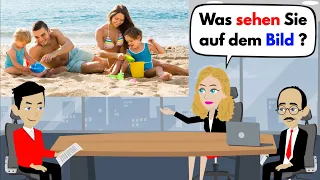 Learn German | Picture description B1 ( DTZ & Telc & ÖSD ) exam 2023 | The holiday & sport