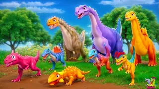 Laugh Out Loud with Dinosaurs | Dilophosaurus Funny Fight Adventures - Dinosaur Comedy Cartoons