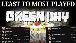 All GREEN DAY Songs LEAST TO MOST PLAYS [2022]