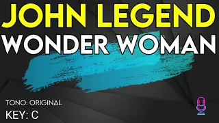 John Legend - Wonder Woman - Karaoke Instrumental