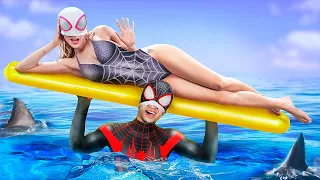 Kisah Cinta Spider-Man Dan Spider-Woman ! Spiderman Vs Spot Di Kehidupan Nyata!