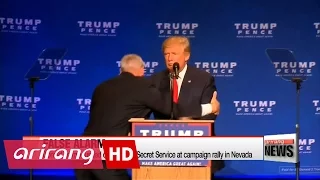 Donald Trump rushed off stage by Secret Service at campaign rally in Nevada