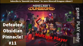 Minecraft Dungeons Obsidian Pinnacle #11 Defeated - Multiplayer Xbox