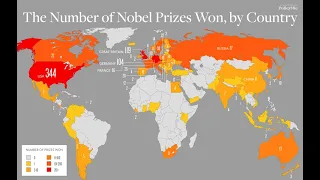 Top 20 List of Nobel Laureates by Country! | India | USA | world | nobel |