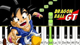 MI CORAZON ENCANTADO - DRAGON BALL GT - TUTORIAL PIANO FACIL - EASY PIANO TUTORIAL