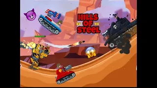 HILLS OF STEEL RARE TANK REAPER  BARRACUDA ATLAS FIGHT THE BOSSES AND FIGHT ALL TANKS IN GAME