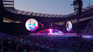 Coldplay and BTS My Universe live at the Manchester Eithad Stadium Sunday 4th June 2023